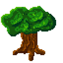 Pixel art of another tree